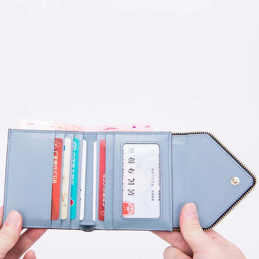 Women Anti-Theft Brush Wallet Anti-Degaussing Patchwork Mulit Style New Trend Credit Card Purses Money card Ladies Carteiras YL4
