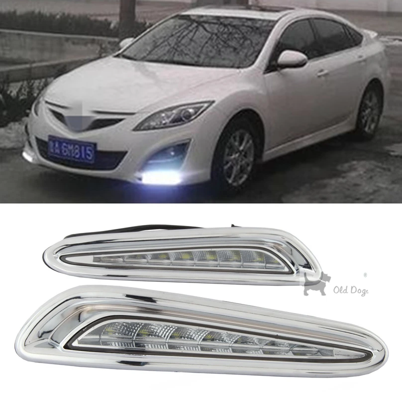 Дневные ходовые огни для Mazda 3 Mazda3 Axela 2010 2011 2012 2013 противотуманные фары желтый