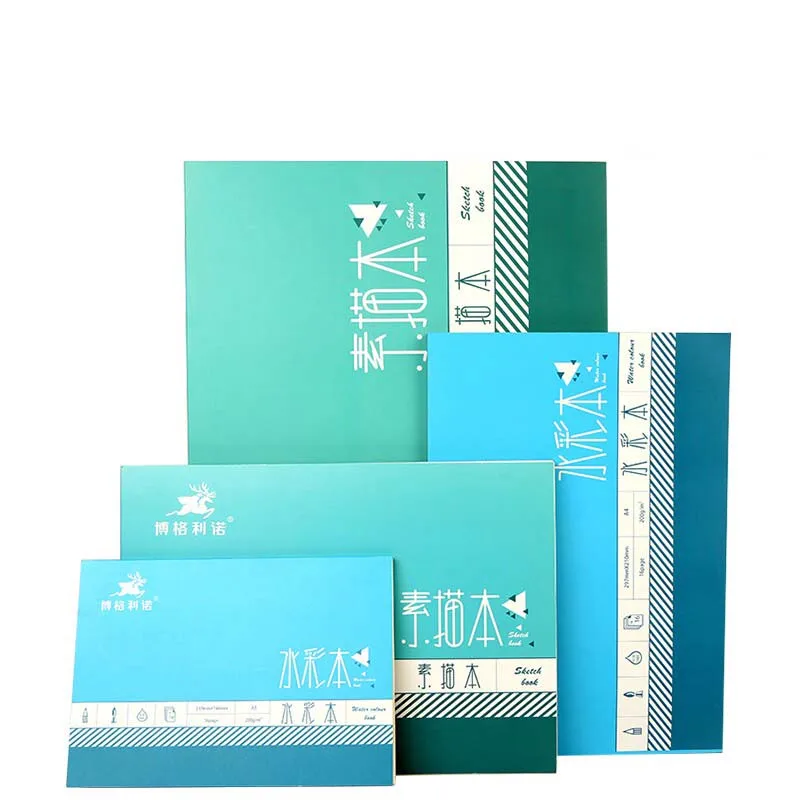 Watercolor book, traveling sketch book, hand-drawn simplicity, students'blank graffiti book with watercolor paper Art Supplies