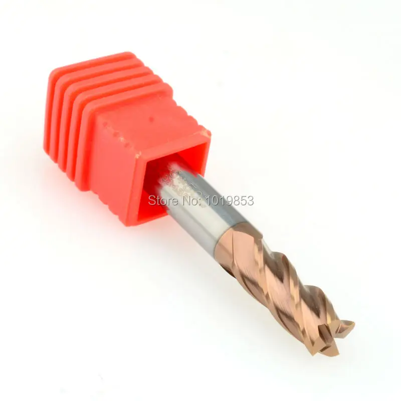 

SLONS S600-6X6X50L HRC65 square flat tungsten Carbide end mill for CNC machine