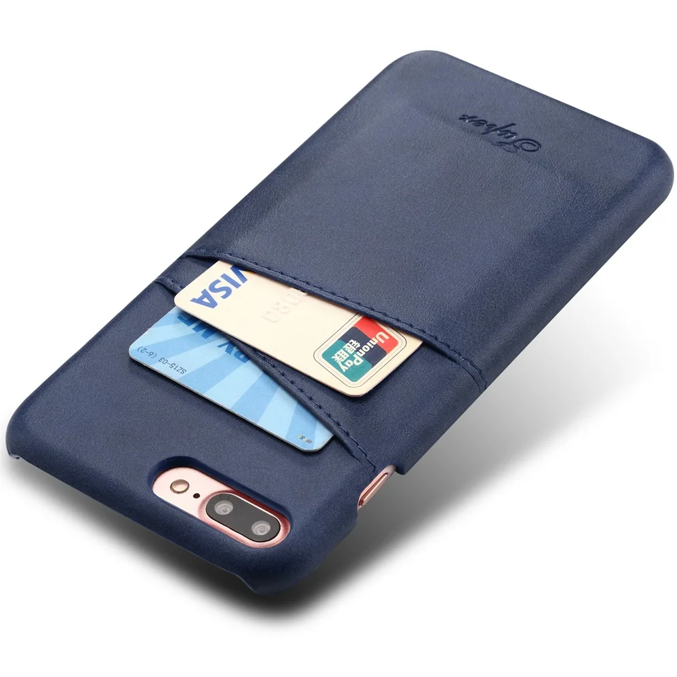 ZYSTERT Case for iPhone 6 Plus iPhone 6ケースカバーレザー高級財布カードホルダーiPhone 7 6 6s Plus Funda用ソフトバックCapa