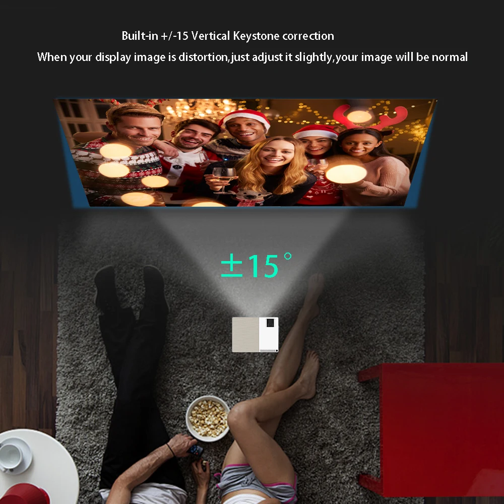 Salange M18 1920x1080 الحقيقي الكامل HD العارض 200 بوصة الروبوت 7.1 HDMI USB Proyector ل عبة الفيلم المنزل المسرح دعم AC3