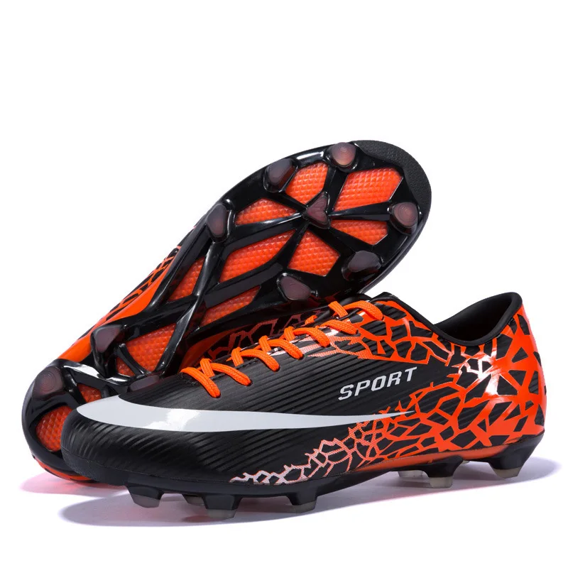 

High Quality Men Women Soccer Shoes Breathable Outdoor Short Spikes Cleats Football Boots Superfly Original TF Training Sneakers