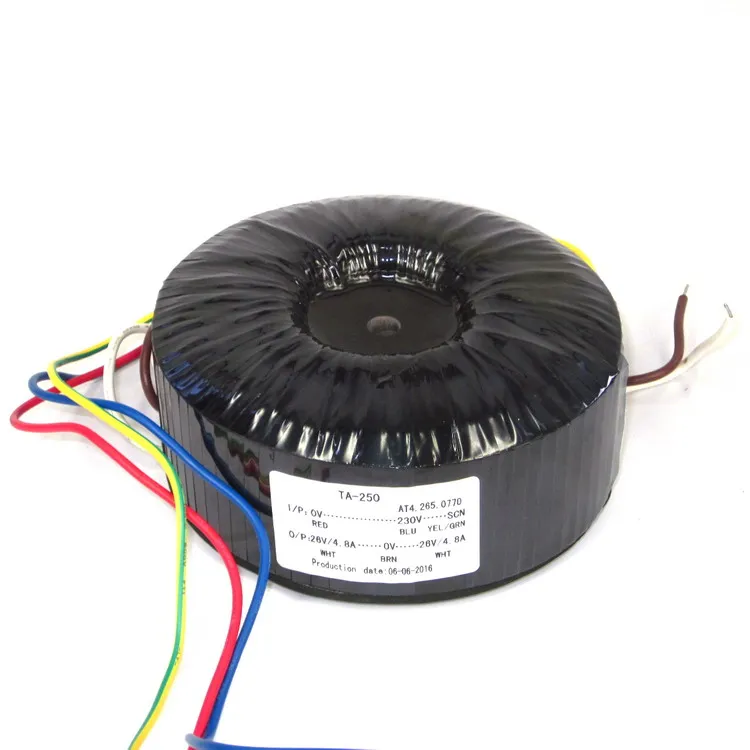 Высокое качество AC230V 250W Toroid Transformer для усилителя/наушников/DAC выход: 26V + 26V|amplifier for