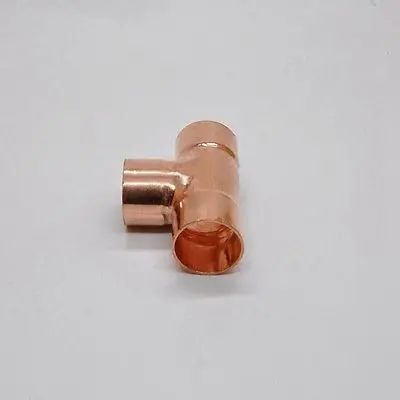 9.52x0.8 ملليمتر النحاس نهاية تغذية Euqal المحملة 3 طريقة وصلة أنابيب السباكة للغاز المياه النفط