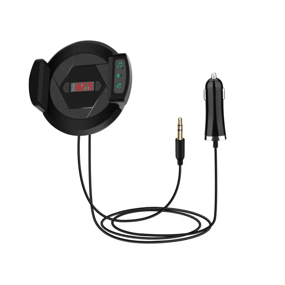 

Car FM Transmitter Wireless Radio Adapter Handsfree Phone Holder