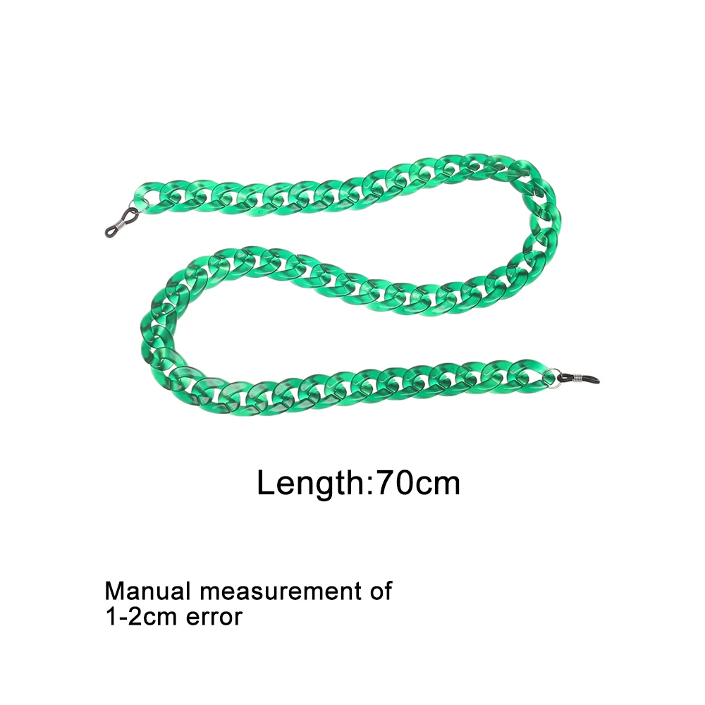 Акриловые очки для чтения подвесное ожерелье цепочка для солнцезащитных очков Largands Цвета цепочка для очков ремешок для солнцезащитных очков Очки аксессуары