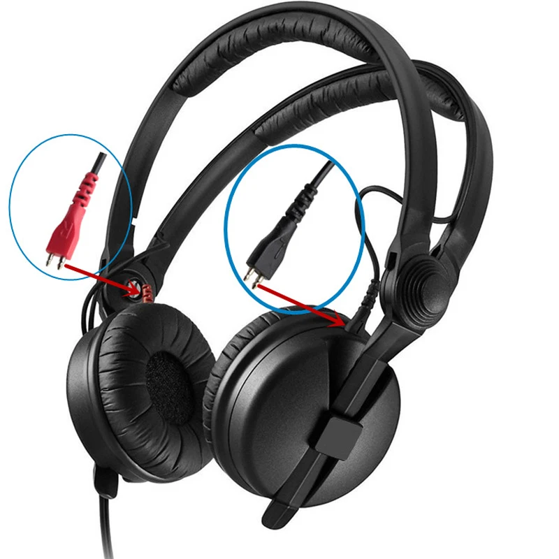 Кабели для наушников для Sennheiser HD25 HD 25 HD25-1 HD25-1 II HD25-C HD25-13 Замена эластичный ремонт гарнитура аудио кабель