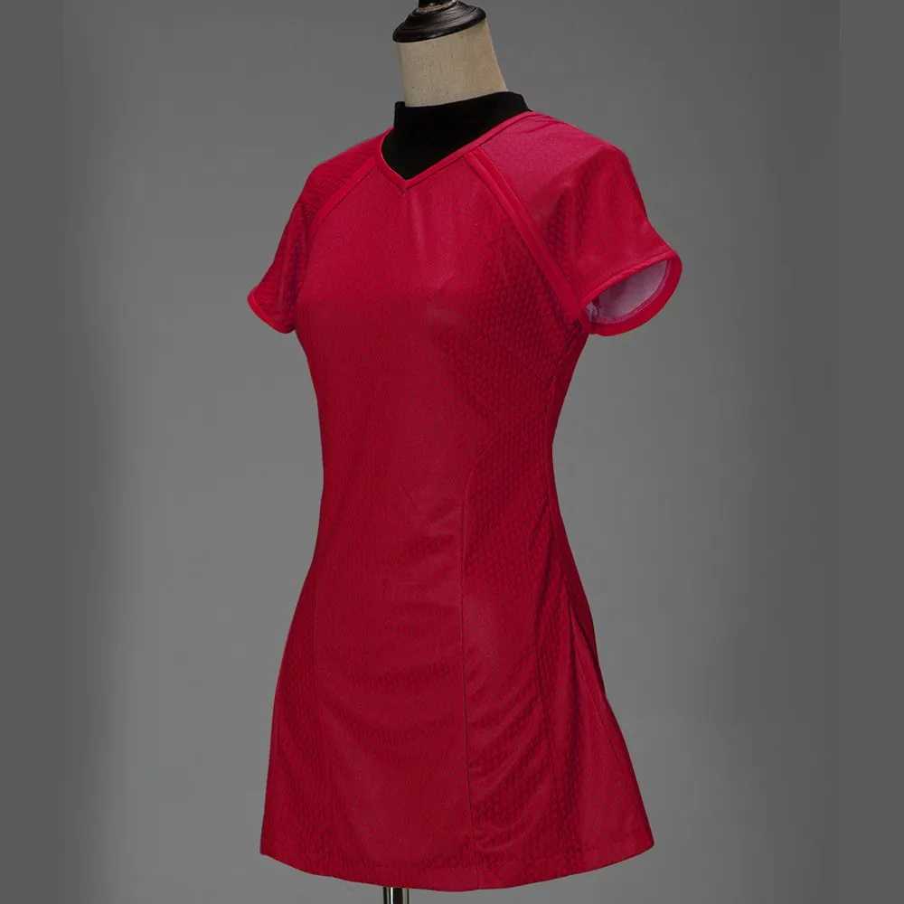 Cosplay Star Trek Into Darkness Star Fleet Uhura Costume Dress Cosplay  Red Halloween Uniform3