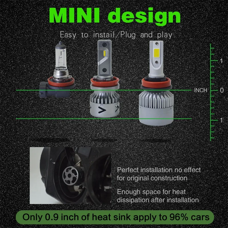DHBH-новые продукты нового поколения автомобильные лампочки Led H1 H3 H8 H9 H4 H7 H11 9012 Led 880 881 9008 H13 9004 9007 авто фары