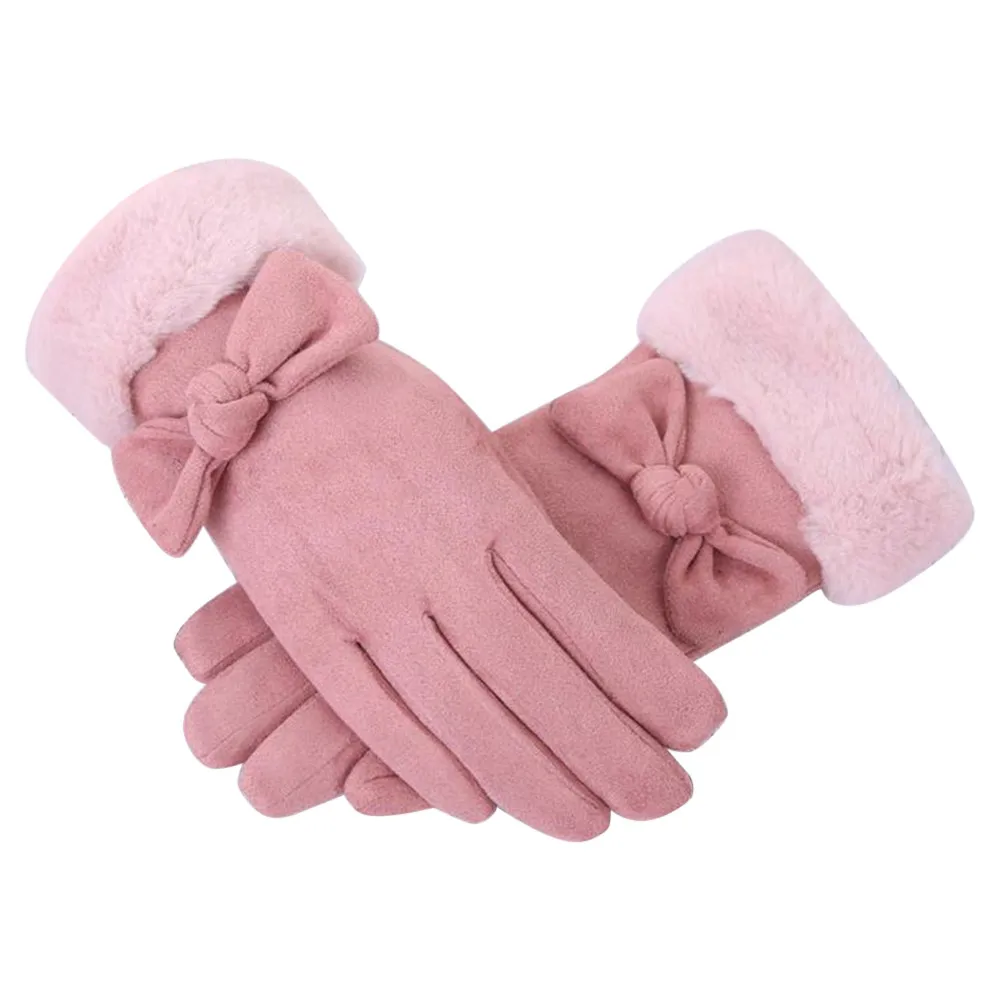 2019 новые женские перчатки из оленьей кожи осенние и зимние перчатки ветрозащитные теплые бархатные перчатки luvas de inverno
