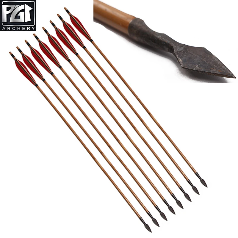 PG1ARCHERY Archery бамбуковые стрелы традиционная охотничья практика стрела Охотничья