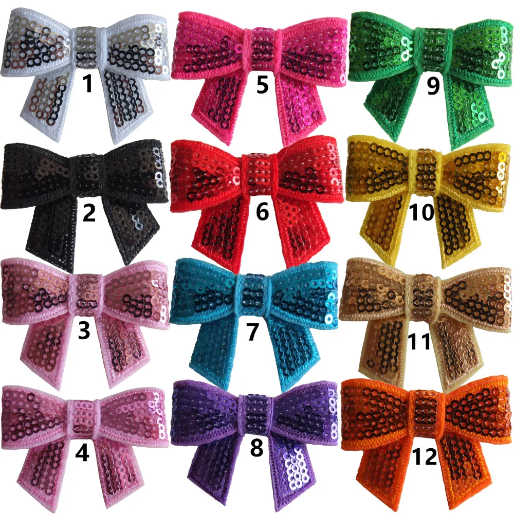 Buy Wholesale 2 inch mini Sequin bows Glitter bow