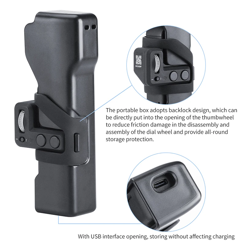 Портативный чехол для хранения с пряжкой для DJI Osmo, карманный карданный чехол для путешествий, защитный чехол для камеры с петлей для Osmo Pocket