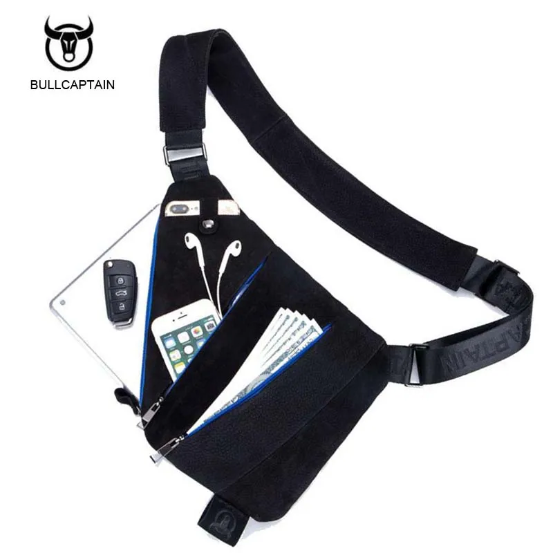 

High Quality Men Genuine Leather Cowhide Vintage Sling Chest Back Day Pack Travel fashion Cross Body Messenger Shoulder Bag