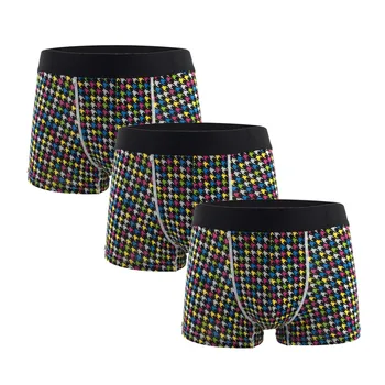 

Distinctive Cartoon Bat Pattern boxers for Men Comfortable Cotton BoxerShorts Underwear Male Underpants Sexy cuecas masculina