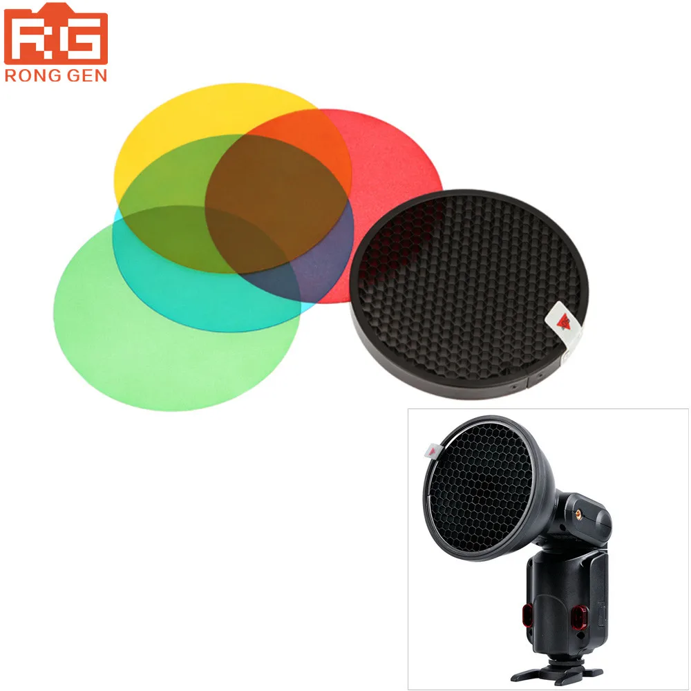 Godox Ads11 Color Filter Gel Pack With Grid Cover Reflector
