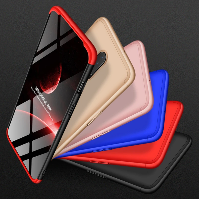 Чехол 9 цветов для Oneplus 7 Pro Роскошный чехол с полным защитным кольцом ударопрочный