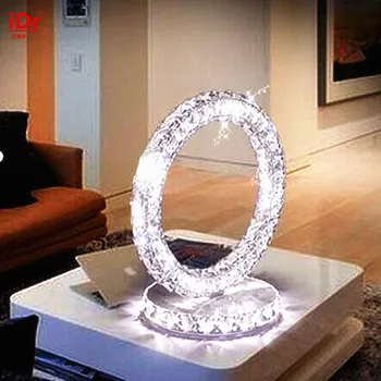 

Modern Europe LED crystal lamp stylish decor living room study bedroom bedside table lamp Upscale atmosphere
