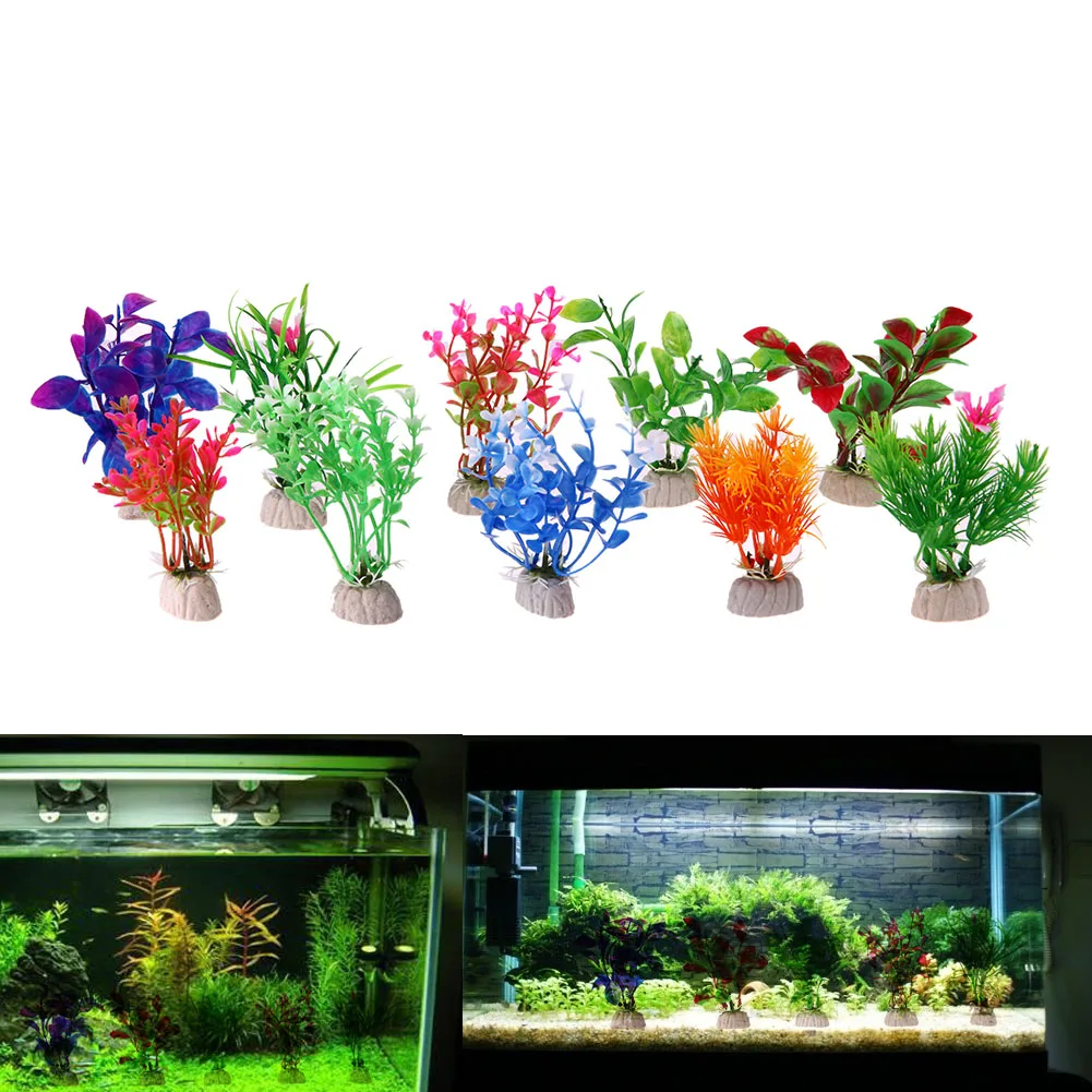 10 Pcs Artificial Simulation Protection Materials Pvc Water Plants