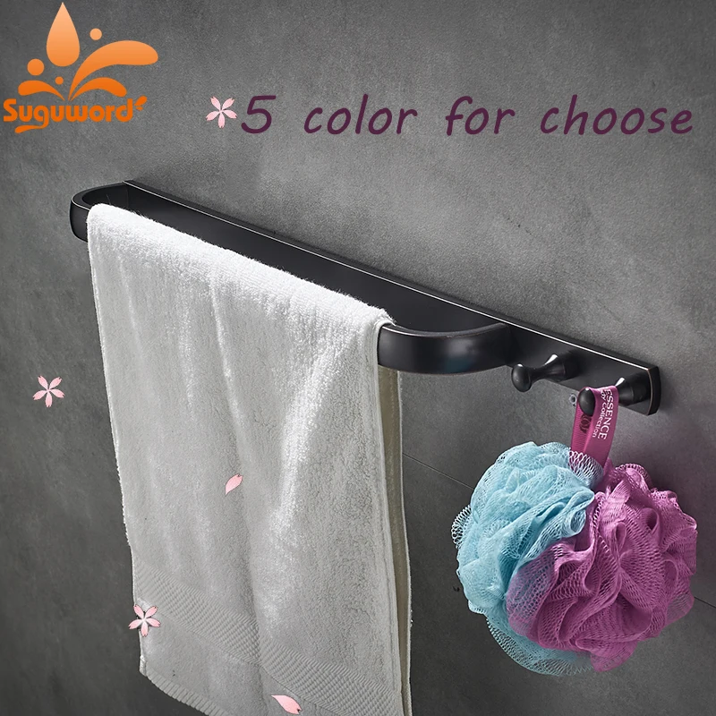 

Brushed Nickel ORB Golden Bathroom Wall Mounted Towel Robe Hooks Clothes Hangers Bathroom Hooks