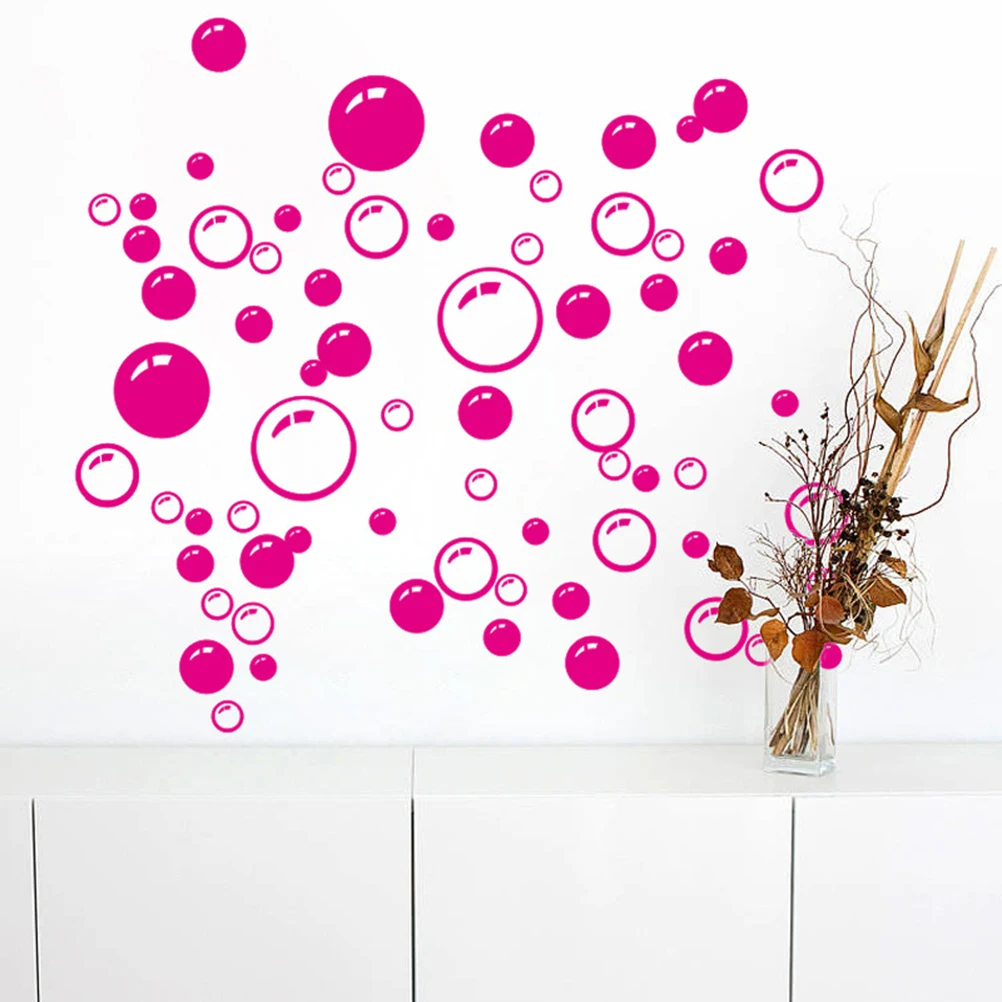 1PCS DIY Bubbles Circle Removable Wall Sticker Bathroom Window Home