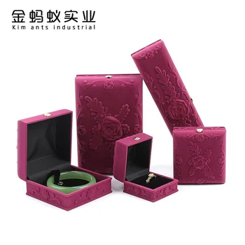 

2019 New Jewelry Boxes Joyero Organizador Rose Printed Jewelry Box Receiving Ring Necklace Bracelet Pendant Packing Gift Boxes