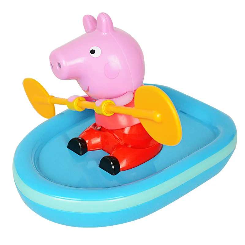 Peppa Pig piggy лодка гребля катание на лодках Вибрационный взрыв ребенок Купание воды игрушка мальчик детская Ванна игрушки Ванна для кукол