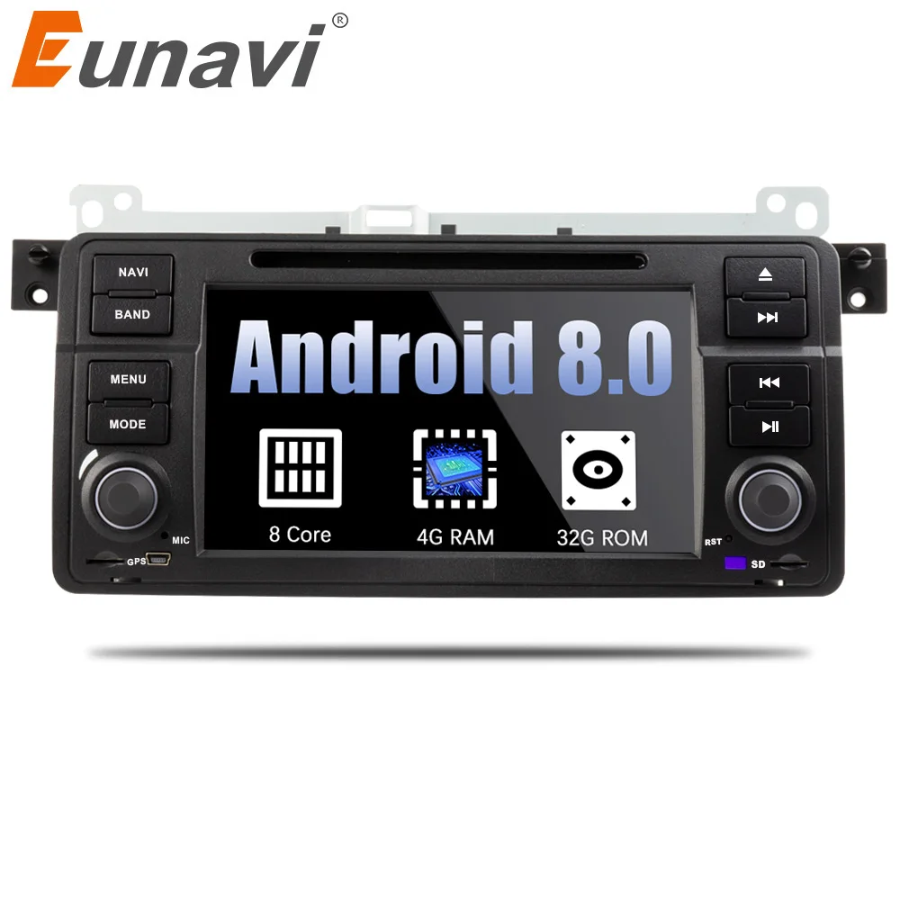 Eunavi 1 Din Octa 8 Core Android 8 0 For BMW E46 M3 Rover 75 Car