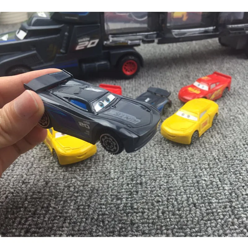 Продажа 7 шт. disney Pixar тачки 3 Молния Маккуин Джексон шторм Мак дядюшка грузовик 155 литья под давлением ABS модель подарок на день рождения игрушка для м...