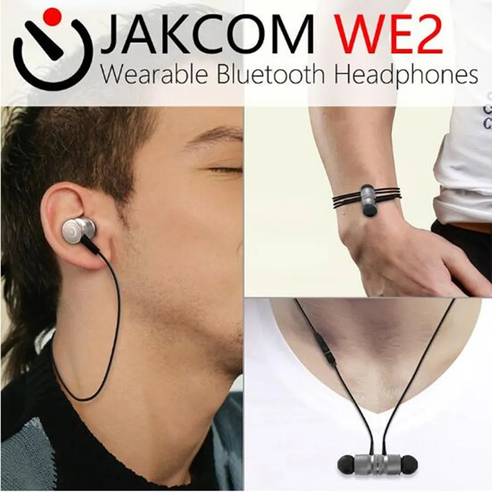 Jakcom we2 носимых Bluetooth наушники новый продукт беспроводные наушники bluetooth Celular Android Функция шумоподавления наушники