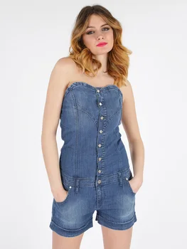 

Jumpsuit denim shorts