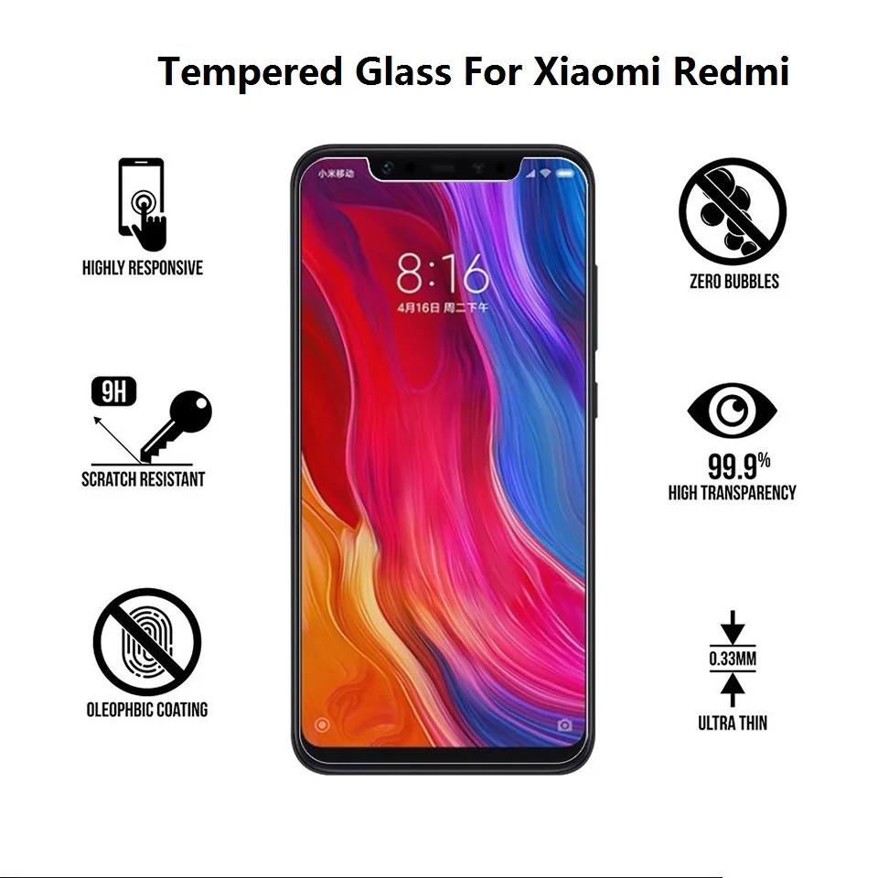 

Protector Tempered Glass For Xiaomi Redmi Note 5 5A Redmi 5A 6A 6 Pro Screen Protective Glass For Redmi 5 Plus Note 5 6 Pro Film