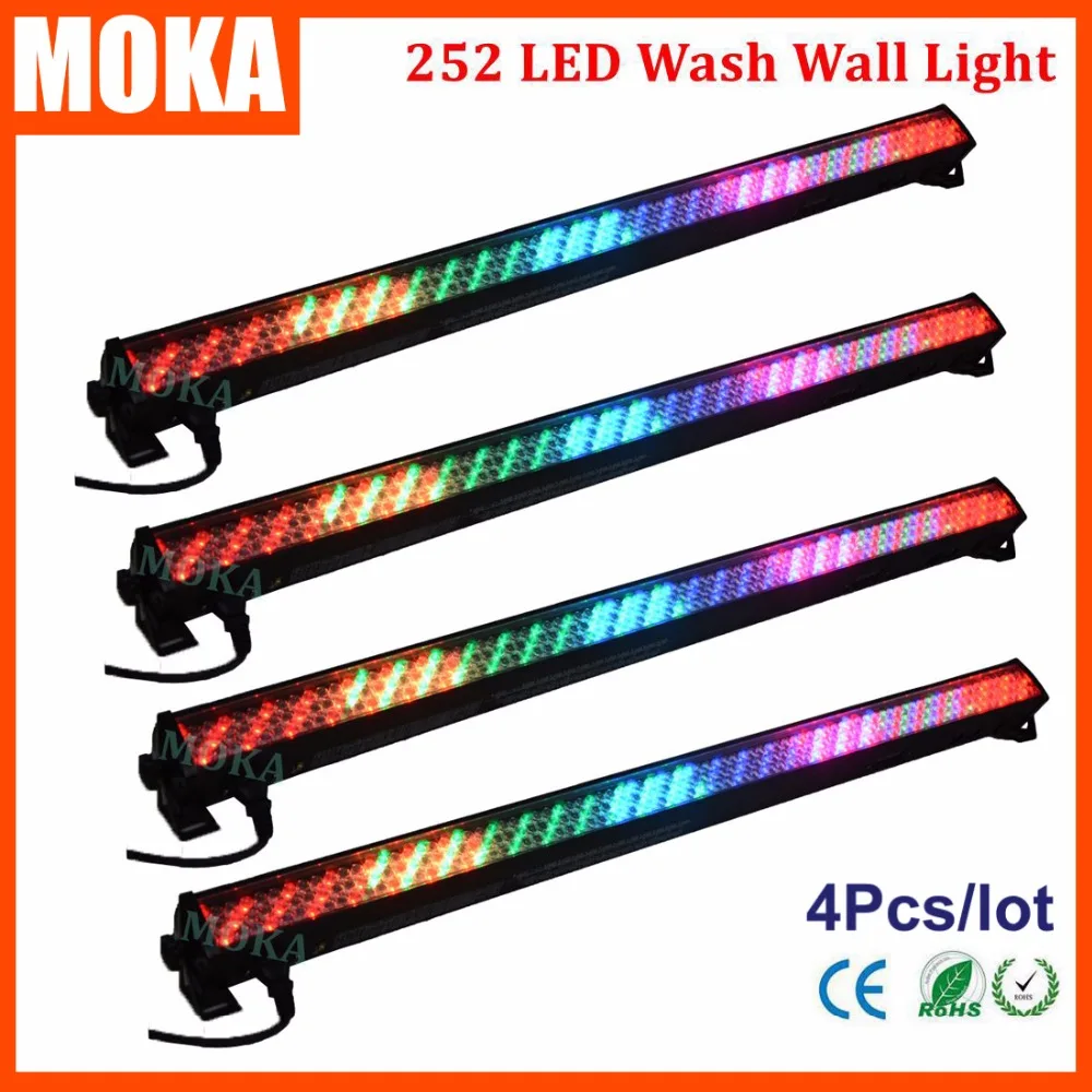 

4PCS/LOT 3-Pin XLR Washer Wall Lighting Lights 252 PCS Led Christmas New Year Wall Wash Light Indoor Outdoor Lamp
