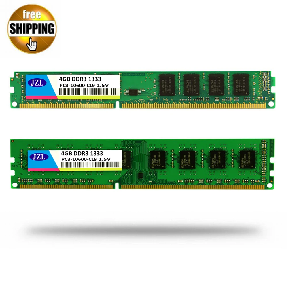 Память JZL PC3-10600 DDR3 1333 МГц/PC3 10600 DDR 3 МГц 4 Гб LC9 240 контактов для настольного ПК DIMM