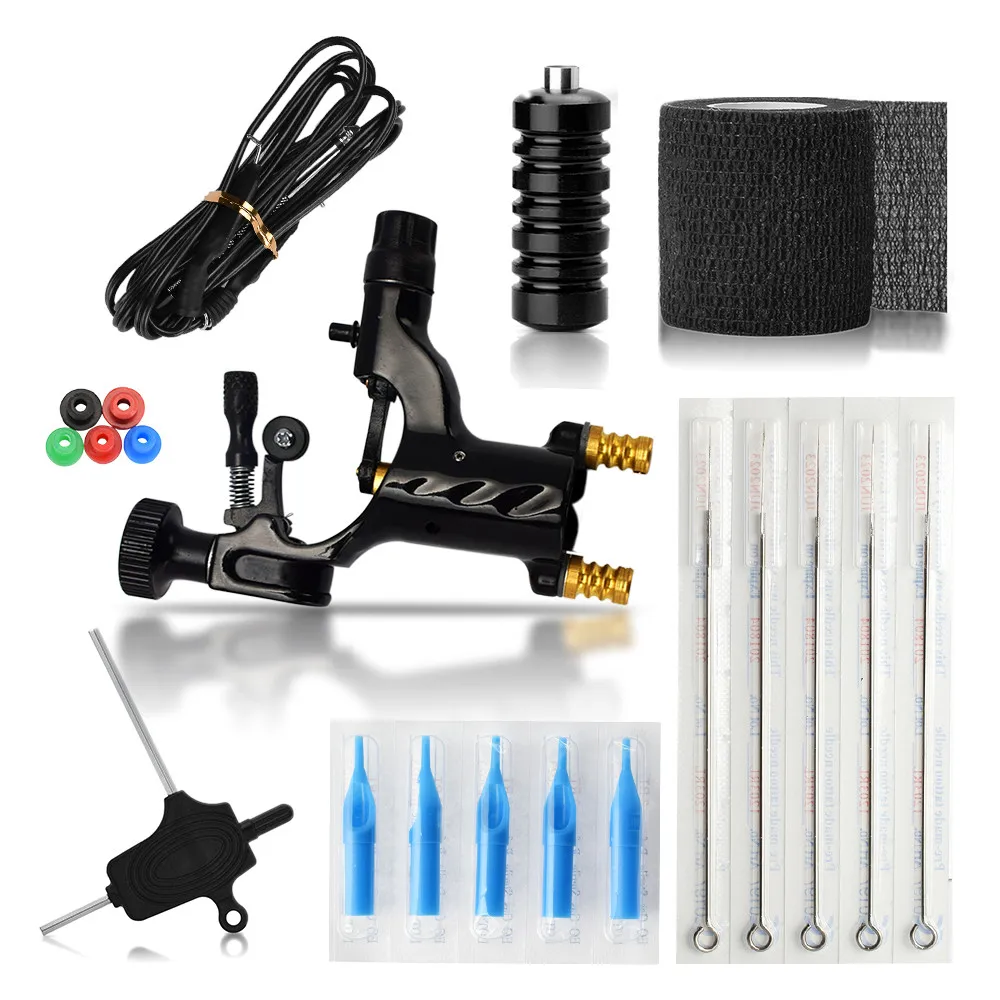 ATOMUS Dragonfly Rotary Tattoo Machine Shader & Liner 7 Colors Assorted Tatoo Motor Gun Kits Supply