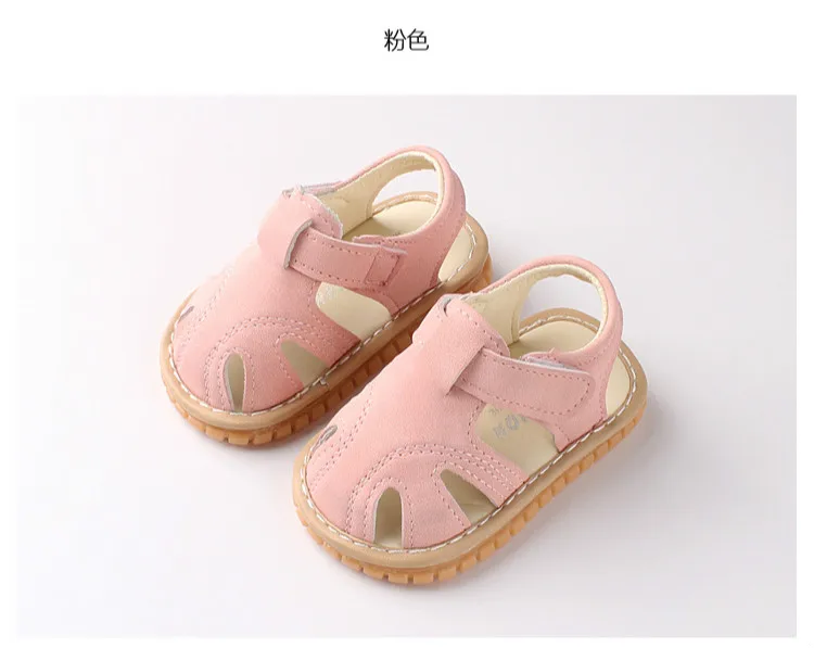 Bonitos do Bebê Sapatos de Som do Bebê Sapatos da Criança para Recém-nascidos Verão Meninas Primeiros Caminhantes Crianças Cool Shoes Fundo Macio pu Borracha Escavar 12 Cheap Primeiros caminhantes
