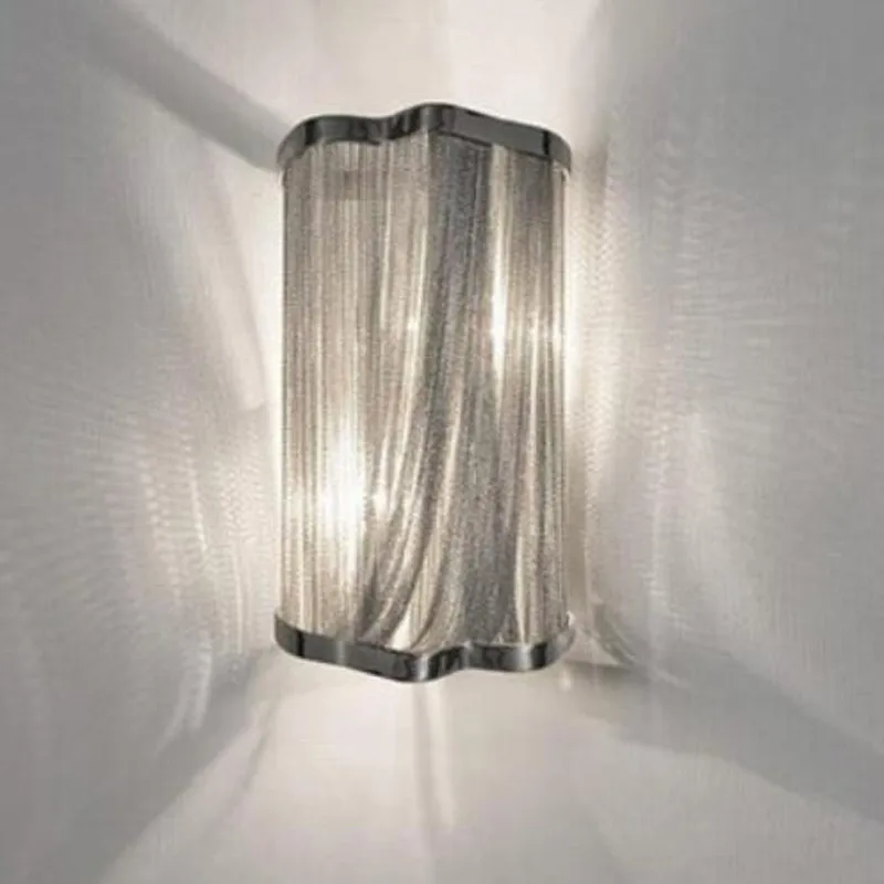 Кисточкой алюминий настенный светильник спальня гостиная Италия дизайн Модное Освещение для дома холле отеля коридор прохода свет