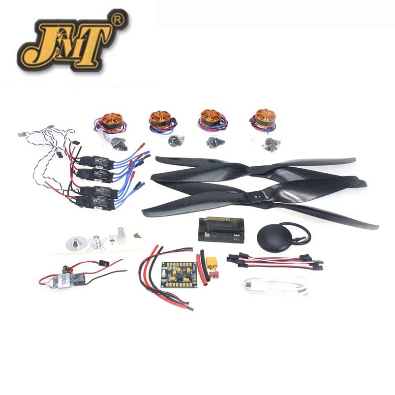 

JMT RC HexaCopter Aircraft Electronic:700KV Brushless Motor 30A ESC BEC 1555 Propeller GPS APM2.8 Flight Control