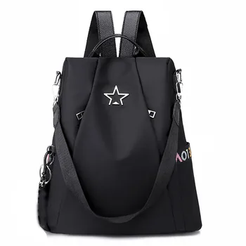 

Fashion Women Waterproof Anti-theft Backpack Personality Wild Oxford Cloth Small Feminine Backpacks Shoulder Schoolbags M10 MA13