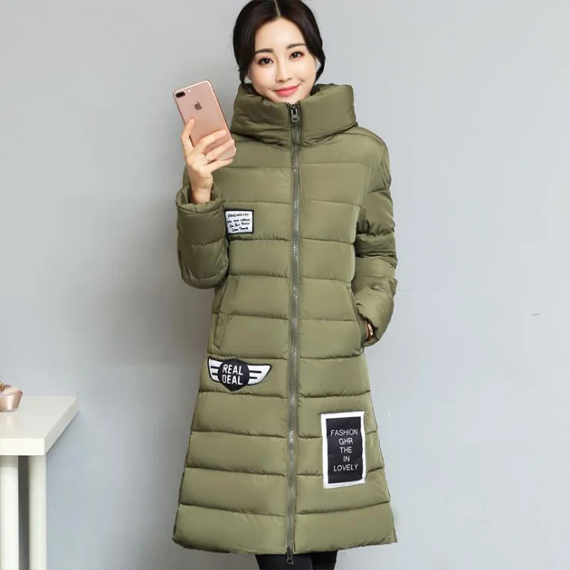 Bubble Coat Oversize Parka Women Korean Winter Women Parka Solid Long Thick Winter Jacket Parka Doudoune Femme Hiver Kawaii Hat
