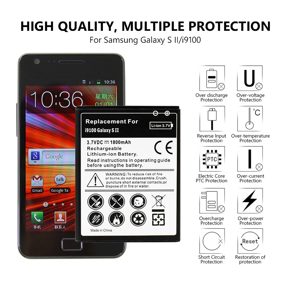 Телефон литий ионная аккумуляторная батарея для Samsung Galaxy J1 J100 S3 I9300 I747 I535 T999 R530 I9200