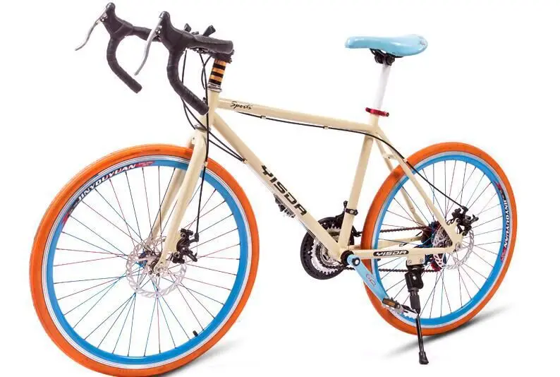 Sale New mountain bike disc brake V brake student student cross country racing variable speed damping 5