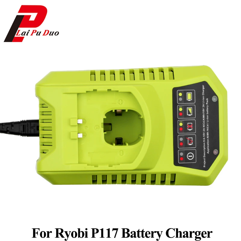 Cargador de batería de repuesto P117 para Ryobi, 12V 18V, NI CD, NI MH, Li  ion, P110, P111, P107,P108, P100, P101, P102, P103, P105|battery charger| charger forbatteries battery charger - AliExpress