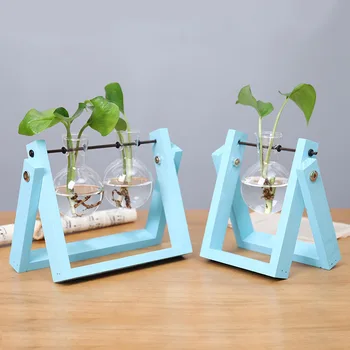 

Home Decor Flower Pot Plant Holder Glass Green Hydroponic Flower Pot Vase Desktop Plant Vase Accessories