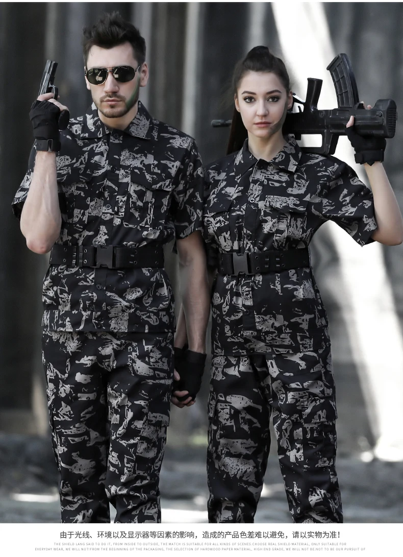 Армейская Тактическая Военная форма, камуфляжная рубашка с короткими рукавами+ брюки, мужская летняя спортивная одежда спецназа