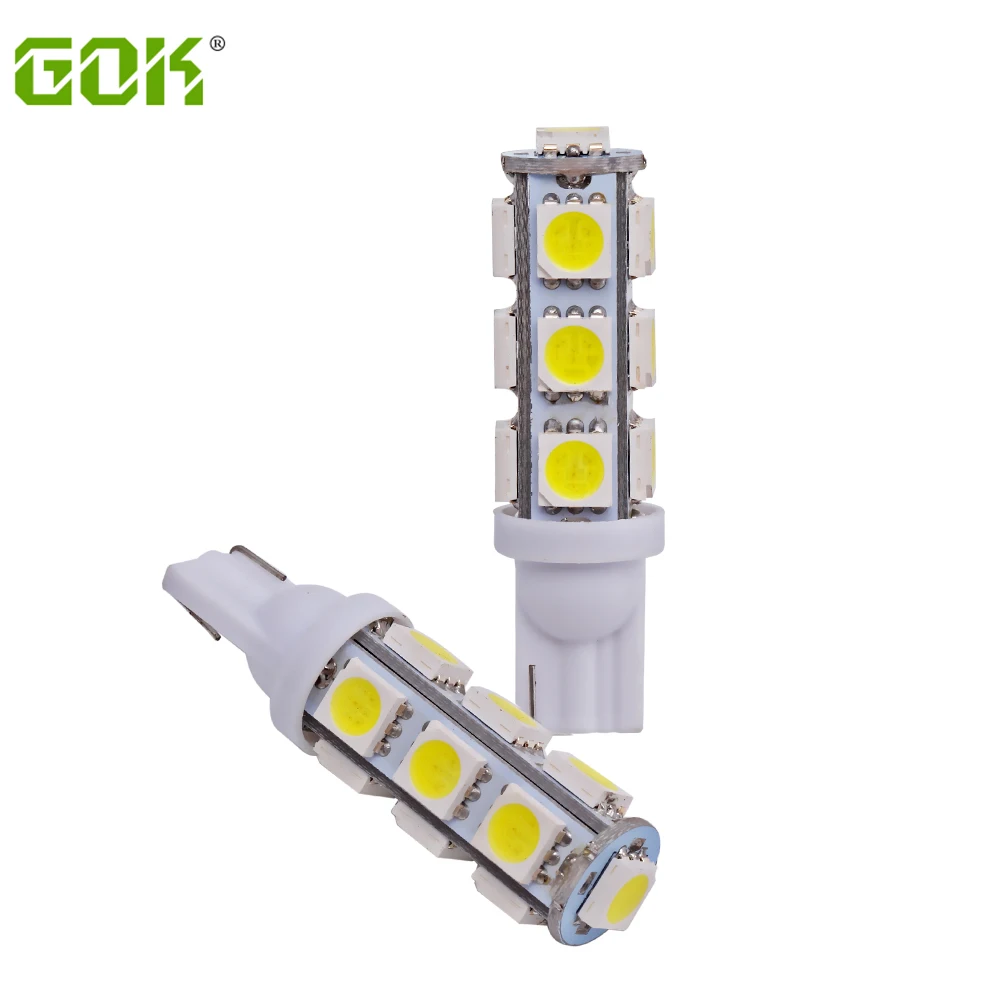 

2pcs Auto T10 led W5W 13led 5050 smd Auto t10 13SMD led light Wedge BULB Car wedge parking dome light
