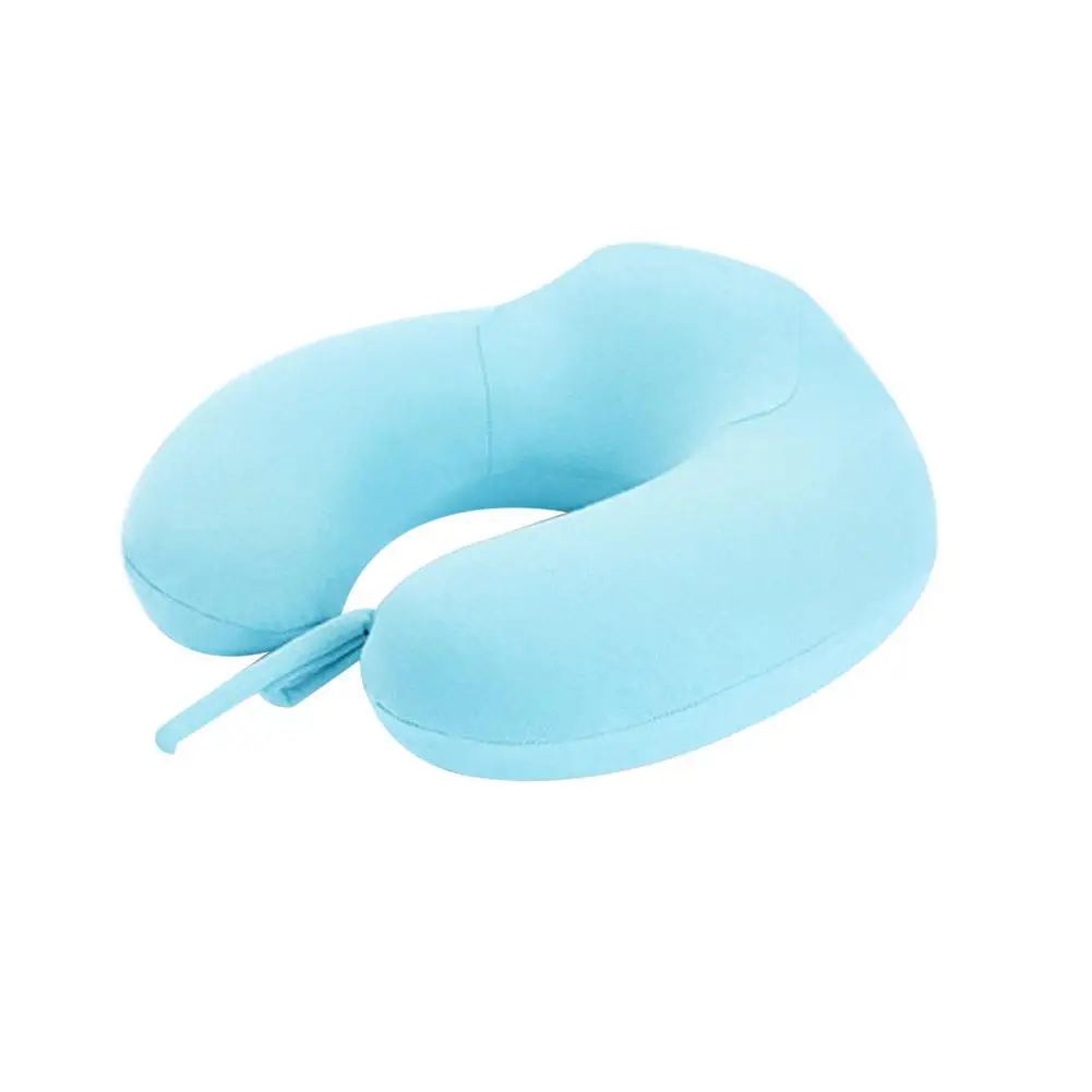 

Travel U-shaped pillow Inflatable Neck Pillow Inflatable Breathable Memory Cotton Travel Pillow Car Head Neck Rest Air Cushion