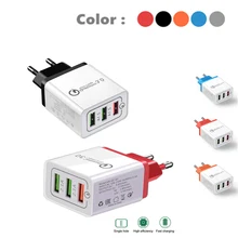 QC 3,0 USB зарядное устройство адаптер 18 Вт для samsung s10 s9 iPhone X Xs 8 7 plus 6s быстрое зарядное устройство для xiaomi mi9 mi8 huawei p30 P20 P9 Lite