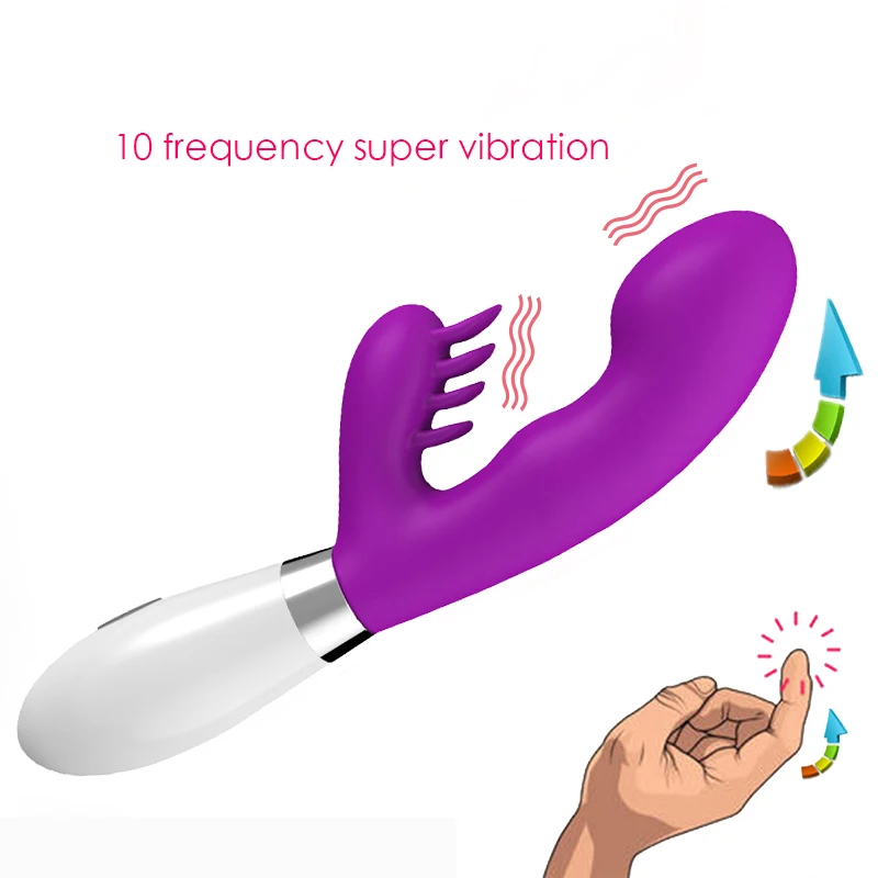 G Spot Oral Vibrator 10 Speed Vaginal Massage Female Masturbator Rabbit Dildo Vibrators Erotic Sex Toys For Women | Красота и